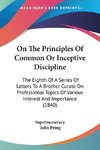 On The Principles Of Common Or Inceptive Discipline