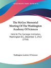 The McGee Memorial Meeting Of The Washington Academy Of Sciences