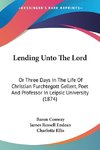 Lending Unto The Lord