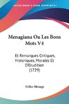 Menagiana Ou Les Bons Mots V4