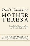 Don't Canonize Mother Teresa