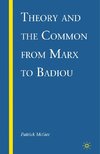 Theory and the Common from Marx to Badiou