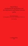 Geschichte der ägyptischen und der babylonisch-assyrischen Literatur