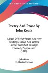 Poetry And Prose By John Keats