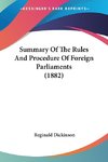 Summary Of The Rules And Procedure Of Foreign Parliaments (1882)