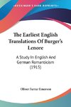 The Earliest English Translations Of Burger's Lenore