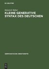 Kleine generative Syntax des Deutschen