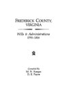 Frederick County, Virginia, Wills & Administrations, 1795-1816