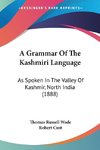 A Grammar Of The Kashmiri Language