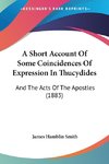 A Short Account Of Some Coincidences Of Expression In Thucydides