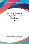 Der Angewandten Stochyometrie Dritter Abschnitt (1793)