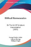 Biblical Hermeneutics