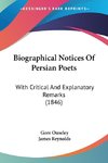 Biographical Notices Of Persian Poets