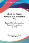 Choix De Poesies Morales Et Chretiennes V1