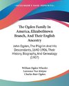 The Ogden Family In America, Elizabethtown Branch, And Their English Ancestry