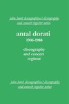 Antal Dorati 1906-1988. Discography and Concert Register. [2004].