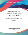 Encyclopedie Ou Dictionnaire Universel Raisonne V19