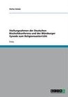 Stellungnahmen der Deutschen Bischofskonferenz und der Würzburger Synode zum Religionsunterricht