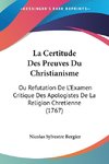 La Certitude Des Preuves Du Christianisme