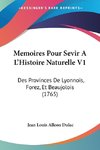 Memoires Pour Sevir A L'Histoire Naturelle V1