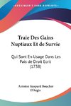 Traie Des Gains Nuptiaux Et de Survie