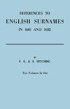 References to English Surnames in 1601 and 1602