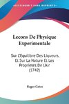 Lecons De Physique Experimentale