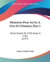 Memoires Pour Servir A L'Art Et L'Histoire, Part 1