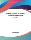 Memoir Of John Whitman And His Descendants (1832)