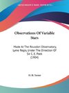 Observations Of Variable Stars