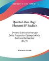 Quinto Libro Degli Elementi D' Euclide