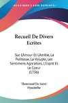 Recueil De Divers Ecrites