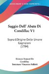 Saggio Dell' Abate Di Condillac V1