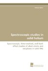 Spectroscopic studies in solid helium