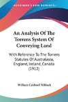 An Analysis Of The Torrens System Of Conveying Land