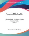 Annotated Finding List