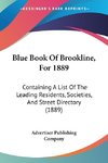 Blue Book Of Brookline, For 1889