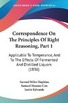 Correspondence On The Principles Of Right Reasoning, Part 1