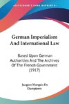 German Imperialism And International Law