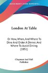 London At Table