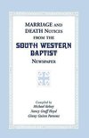 Marriage and Death Notices from the South Western Baptist  Newspaper