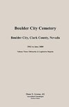 Boulder City, Cemetery, Volume 3