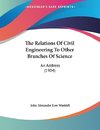 The Relations Of Civil Engineering To Other Branches Of Science