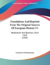 Translations And Reprints From The Original Sources Of European History V1