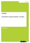 Kontrastive Analyse: Finnisch - Deutsch