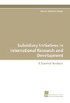 Subsidiary Initiatives in International Research and Development