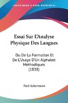 Essai Sur L'Analyse Physique Des Langues