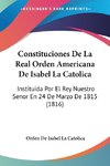 Constituciones De La Real Orden Americana De Isabel La Catolica