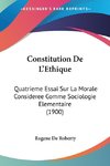 Constitution De L'Ethique