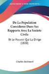 De La Population Consideree Dans Ses Rapports Avec La Societe Civile